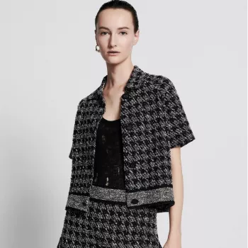 Dior Pied-de-poule Cropped Tweed Jacket: Fit, Style, Care