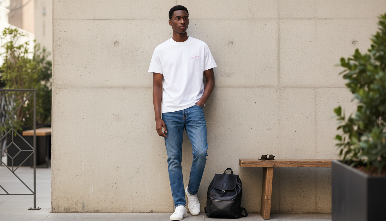 Valentino Monochrome Logo Cotton Tee: Clean & Iconic