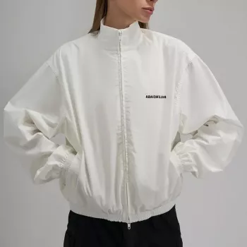 Balenciaga Monochrome Cotton Jacket: High Collar Style